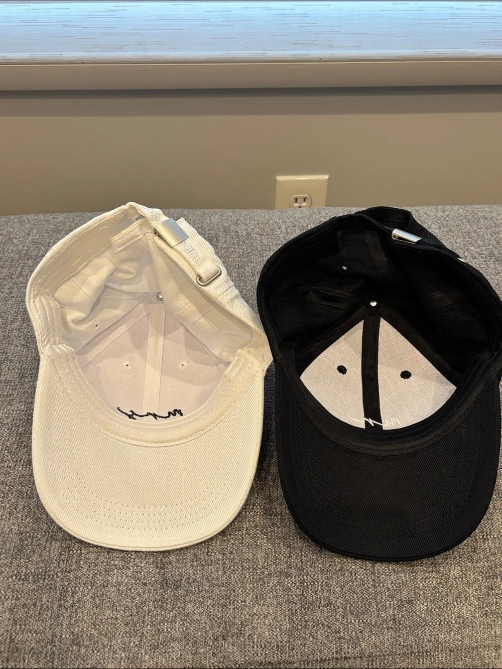 G/FORE Embroidered Strapback Caps - Black & White